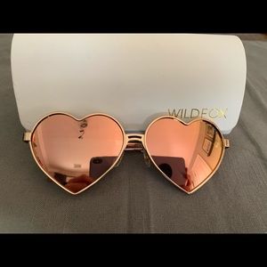 Wildfire heart shaped sunglasses.